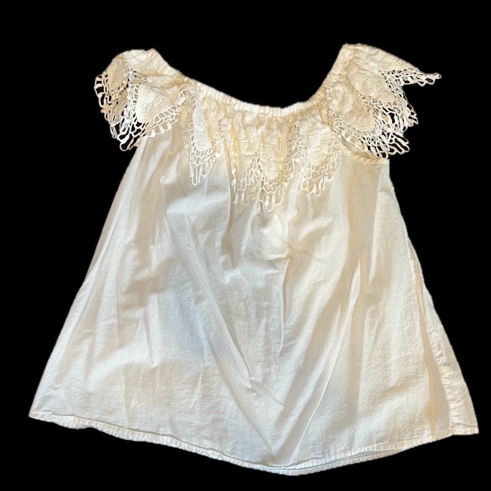 White Floral Top